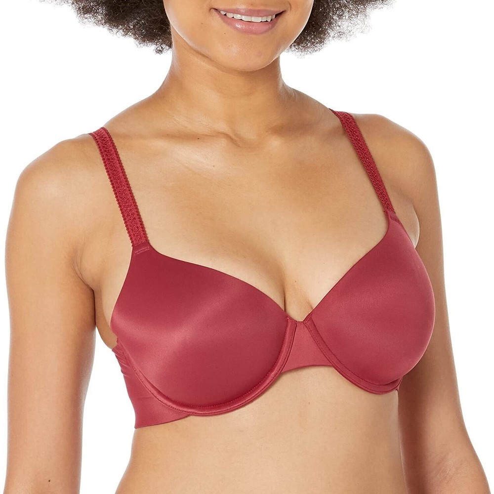 Calvin Klein Liquid Touch Lightly Lined Perfect Coverage Bra QF4082 Red 32 D new
